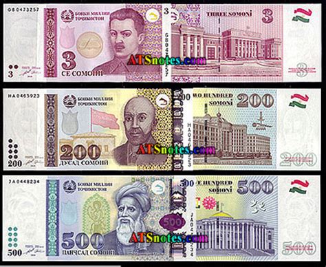 currency unit of tajikistan